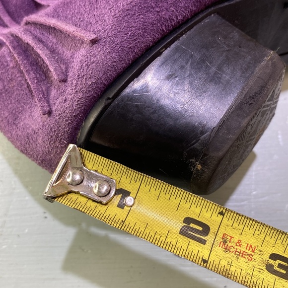 💜🦄-Oak Tree Farms western fringe boots-🦄💜 - Picture 7 of 11